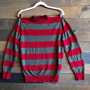 Striped Red and Green Men's Sweater